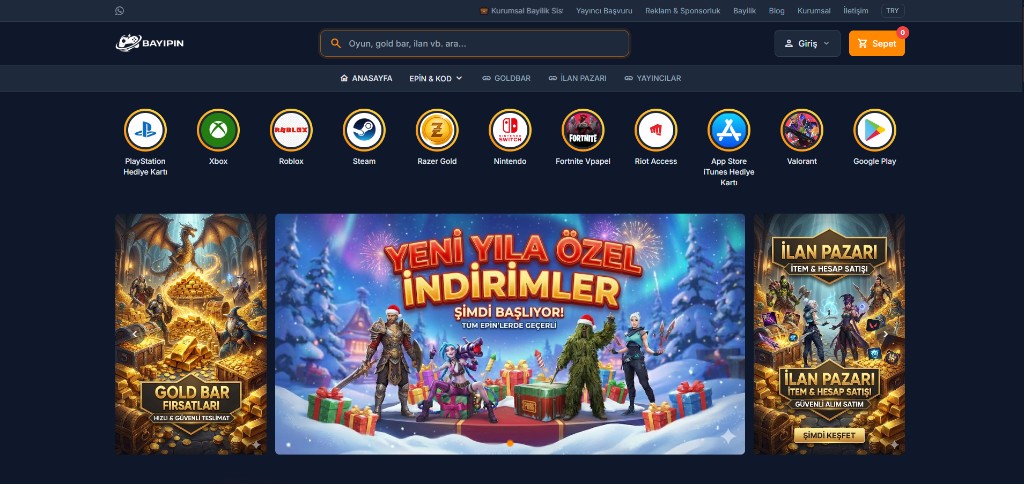 Bayipin Anasayfa Önizleme